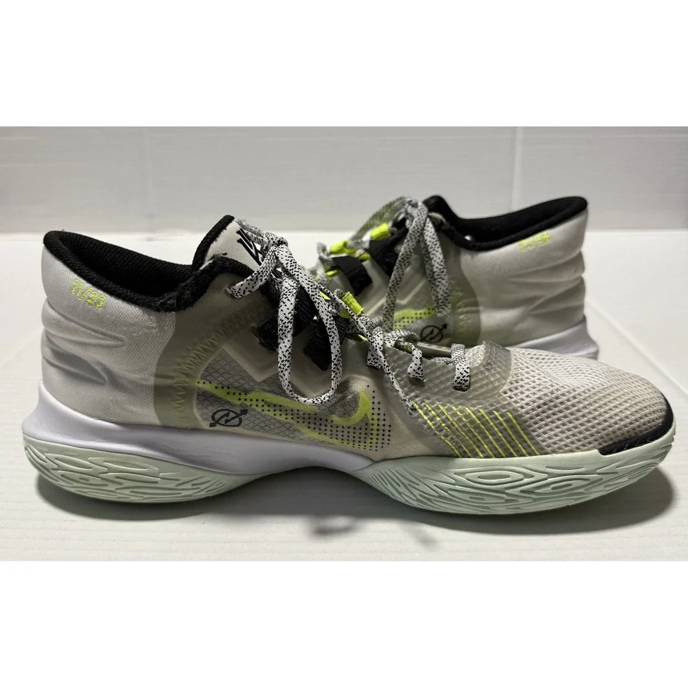 NIKE Kyrie Flytrap 4 White Volt Green Black Sneakers Shoes CZ4100-101 - Men's 12